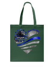 BACK THE BLUE HEART Tote Bag tile