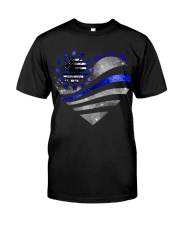 BACK THE BLUE HEART Classic T-Shirt front