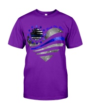 BACK THE BLUE HEART Classic T-Shirt tile