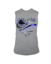 BACK THE BLUE HEART Sleeveless Tee tile