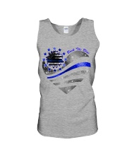 BACK THE BLUE HEART Unisex Tank tile