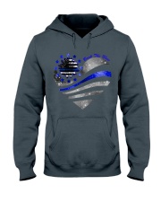 BACK THE BLUE HEART Hooded Sweatshirt tile