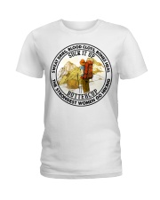 SWEAT DRIES BLOOD CLOTS BONES HEAL - GO HIKING Ladies T-Shirt tile