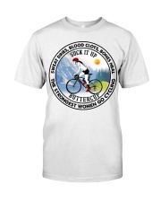 SWEAT DRIES BLOOD CLOTS BONES HEAL - GO CYCLING Classic T-Shirt tile