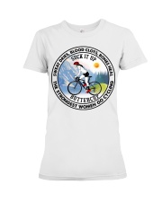 SWEAT DRIES BLOOD CLOTS BONES HEAL - GO CYCLING Premium Fit Ladies Tee tile