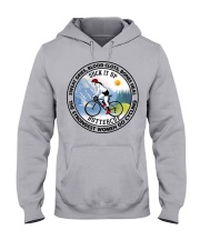 SWEAT DRIES BLOOD CLOTS BONES HEAL - GO CYCLING Hooded Sweatshirt front
