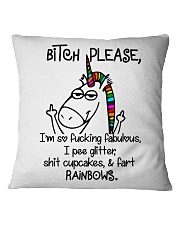 BITCH PLEASE Square Pillowcase tile