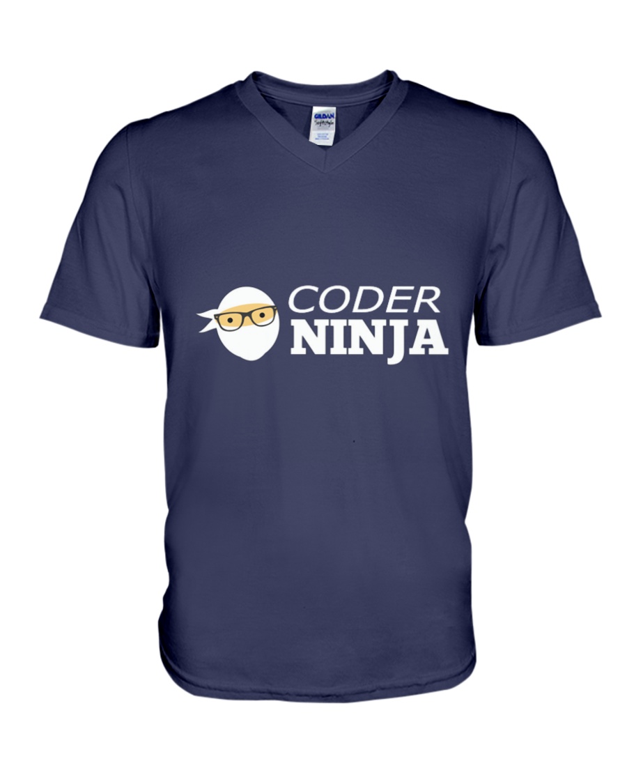 NINJA CODER V-Neck T-Shirt