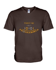 Trust me im a Programmer V-Neck T-Shirt front