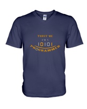 Trust me im a Programmer V-Neck T-Shirt front