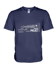 Project programmer V-Neck T-Shirt front