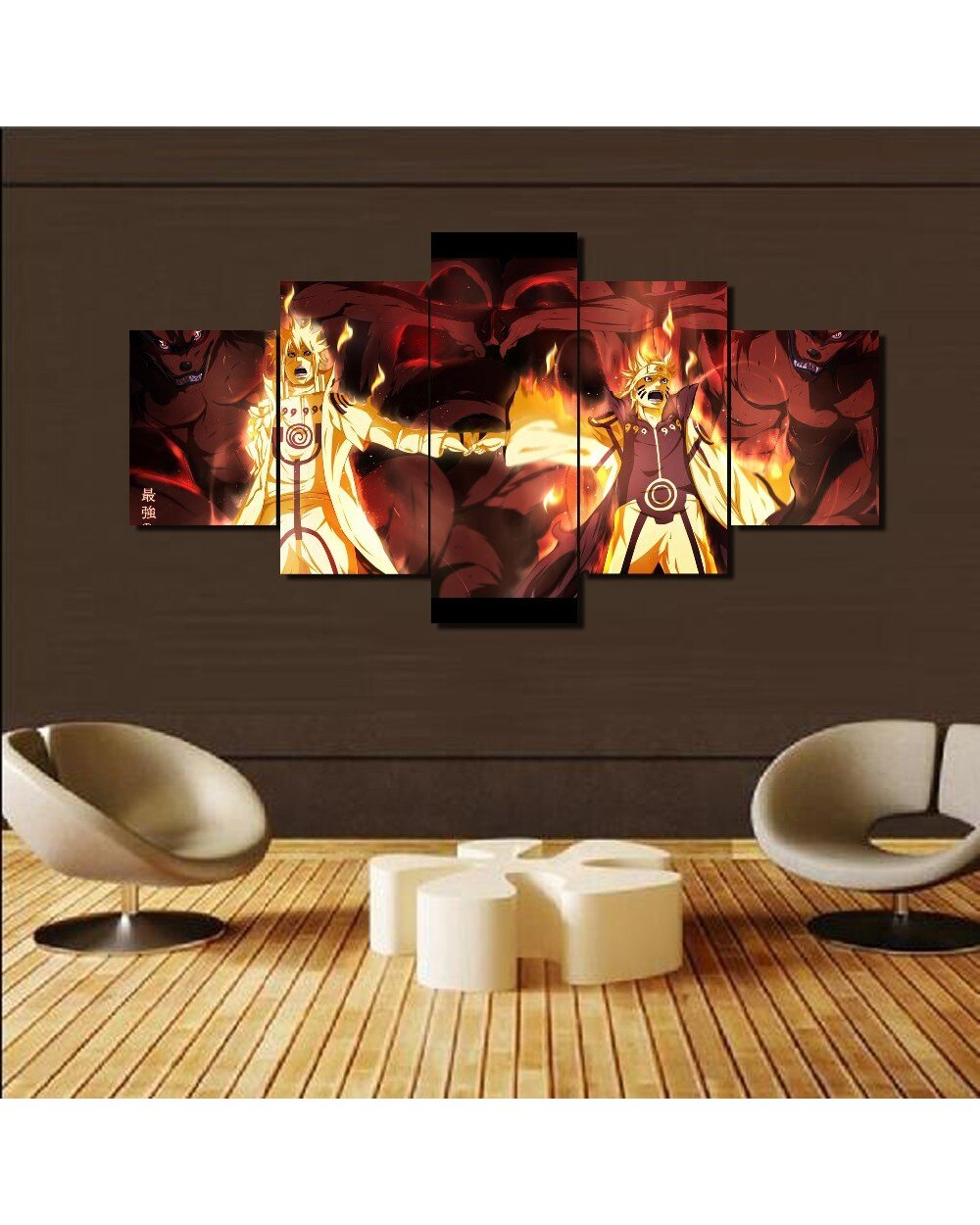 Japanese Ninja Leader Anime Picture Print Anime 5 Panel Canvas Art Wall Decor template