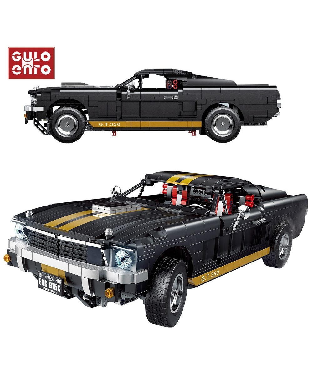 Children Toys 1817Pcs City Mustanged Super Racing Vehicle technical Creative building blocks Racer Muscle Car Bricks template