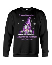 I Wear Purple For Cystic Fibrosis Awareness Crewneck Sweatshirt tile