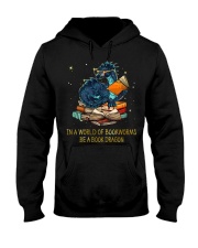 In A World Of Bookworms Dragon Hooded Sweatshirt tile