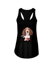 I Love Basset Hound Ladies Flowy Tank tile