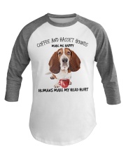 I Love Basset Hound Baseball Tee tile