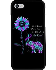 In a world where you can be anything be kind Suicide Prevention Phone Case tile