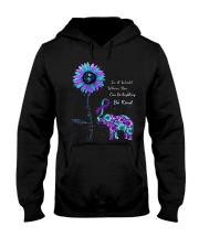 In a world where you can be anything be kind Suicide Prevention Hooded Sweatshirt tile