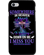 Suicide Prevention Awareness Somewhere in Heaven Myself Phone Case tile