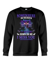 Suicide Prevention Awareness Somewhere in Heaven Myself Crewneck Sweatshirt tile