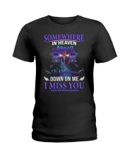 Suicide Prevention Awareness Somewhere in Heaven Myself Ladies T-Shirt tile