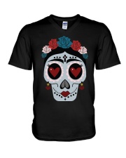 Dia De Los Mexican V-Neck T-Shirt tile