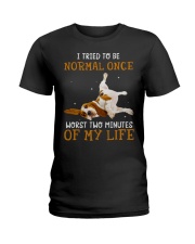 I Love Basset Hound Ladies T-Shirt tile