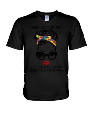 I'm An Autism Mom V-Neck T-Shirt tile