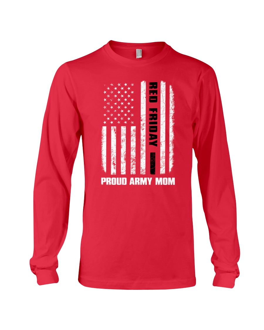 Red Friday - Army mom Long Sleeve Tee