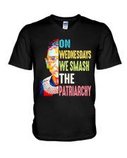 Ruth Bader Ginsburg on Wednesdays T-shirt V-Neck T-Shirt thumbnail