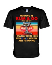 Working at kum T-shirt V-Neck T-Shirt thumbnail