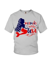 Mermaid in the USA shirt Youth T-Shirt front