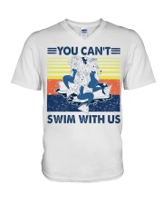Mermaid you can't swim with us vintage shirt V-Neck T-Shirt thumbnail