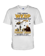 First annual WKRP thanksgiving day T Shirt V-Neck T-Shirt thumbnail