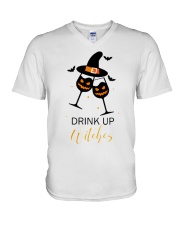 Halloween drink up witches shirt V-Neck T-Shirt thumbnail