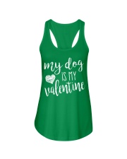My dog is my valentine Ladies Flowy Tank thumbnail