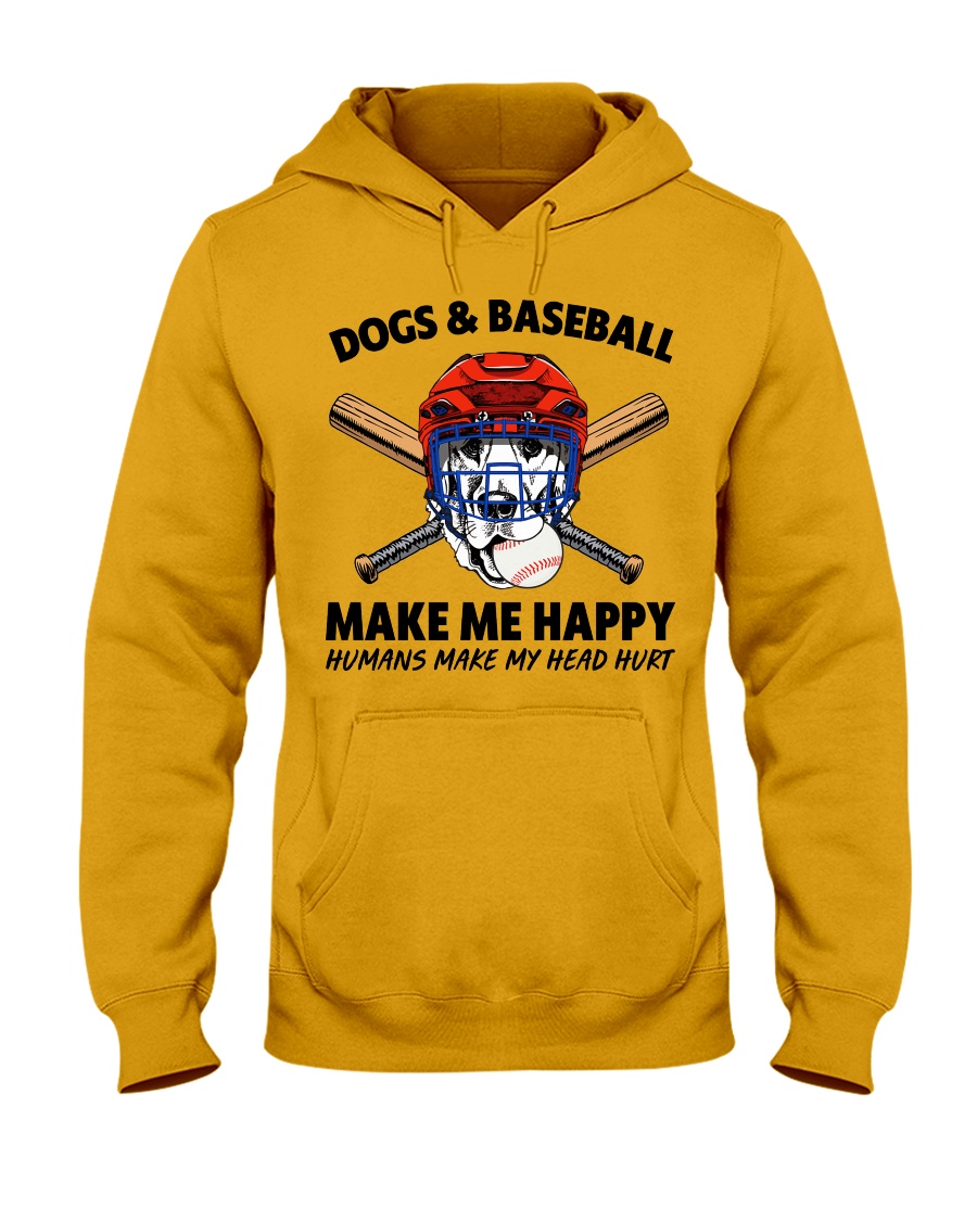 DOGS AND BASEBALL Hooded Sweatshirt