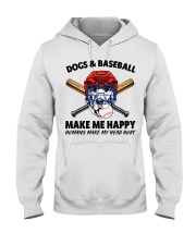 DOGS AND BASEBALL Hooded Sweatshirt tile