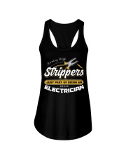 Electrician Working With Stripper Ladies Flowy Tank thumbnail