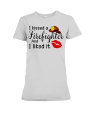 I Kissed A Firefighter And I Liked It Premium Fit Ladies Tee thumbnail