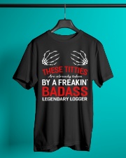 These Titties Are Already Taken By A Logger Classic T-Shirt lifestyle-mens-crewneck-front-3
