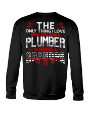 Plumber Is Being A Grandpa Crewneck Sweatshirt tile