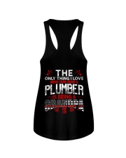 Plumber Is Being A Grandpa Ladies Flowy Tank tile