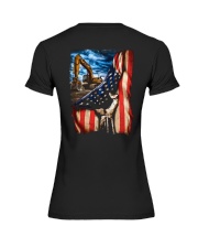 Heavy Equipment Operator Flag Premium Fit Ladies Tee thumbnail