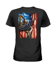 Heavy Equipment Operator Flag Ladies T-Shirt thumbnail