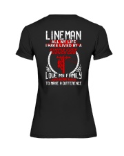 Linema All my life I have lived by a simple code Premium Fit Ladies Tee thumbnail