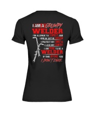 I Am A Grumpy Welder I'm Allergic To Stupidity Premium Fit Ladies Tee tile