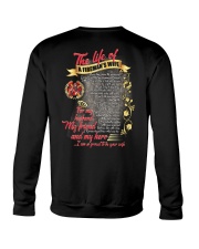 The Life Of A Fireman's Wife Crewneck Sweatshirt thumbnail