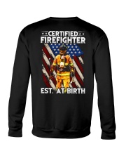 Firefighter Est AT Birth Crewneck Sweatshirt thumbnail